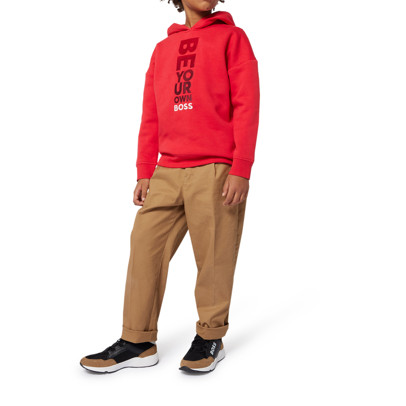 Cal&ccedil;as chino em sarja lisa BOSS 
                        BOY