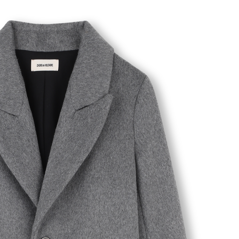 Casaco comprido de corte reto ZADIG & VOLTAIRE 
                    GIRL