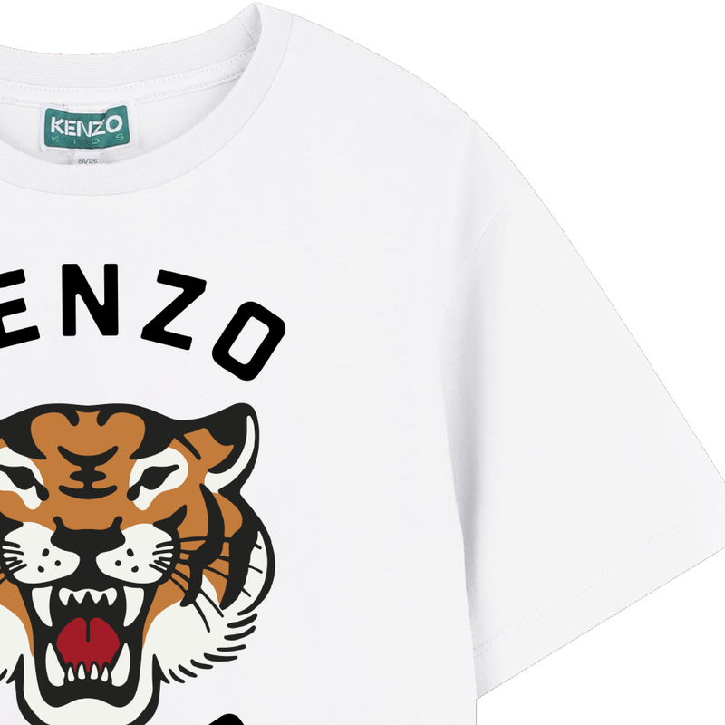 T-shirt algod&atilde;o estampado KENZO KIDS 
                        BOY