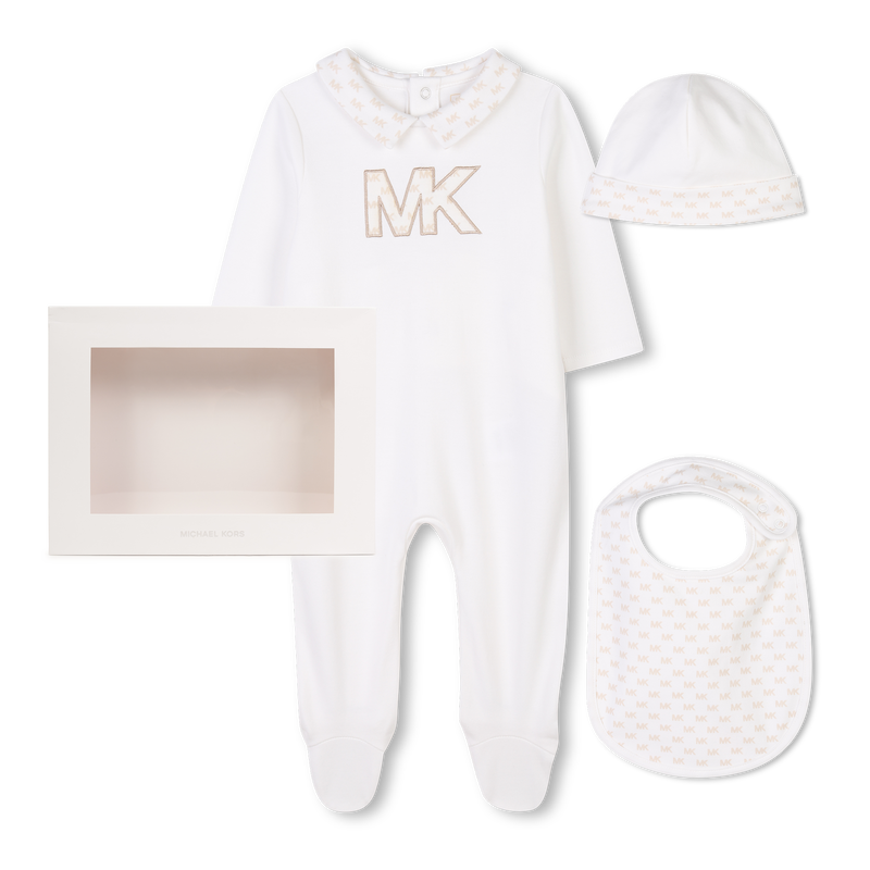 Pijama, gorro e babete algod&atilde;o MICHAEL KORS 
                        UNISEX