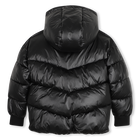 Casaco acolchoado com capuz KARL LAGERFELD KIDS 
                    GIRL