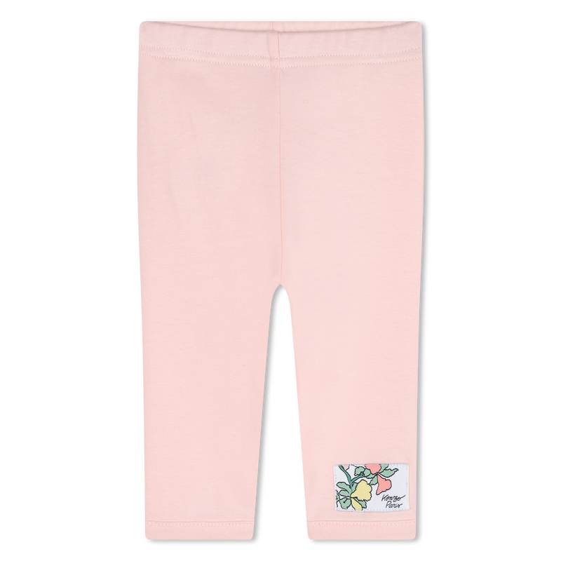 Vestido e leggings em algod&atilde;o KENZO KIDS 
                        GIRL
