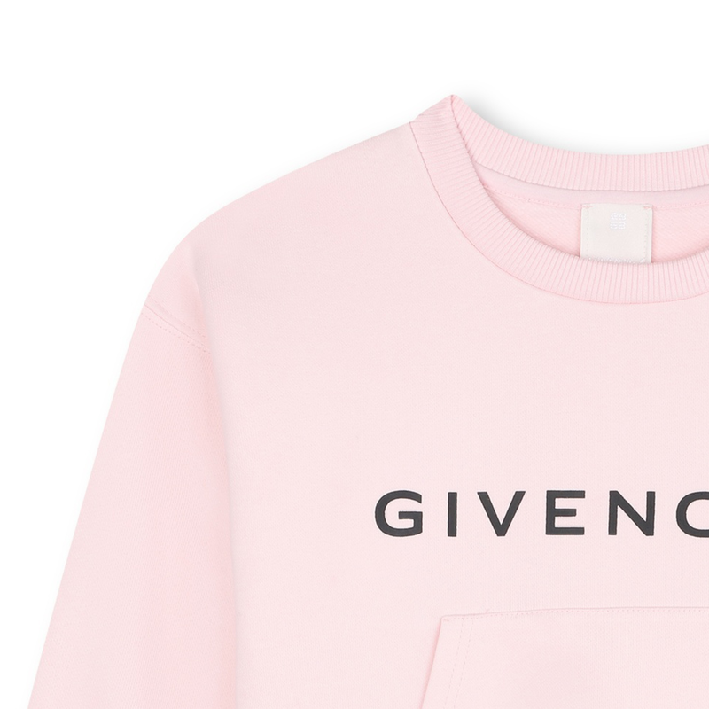 Sweatshirt moletão com bolso GIVENCHY 
                    GIRL