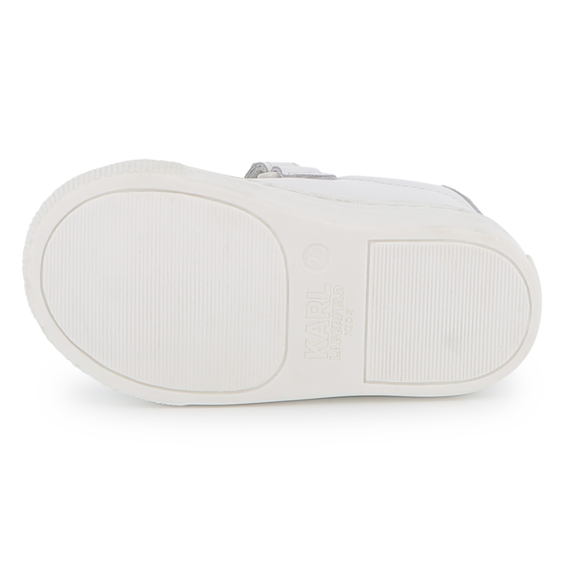Tênis de couro de cano baixo KARL LAGERFELD KIDS 
                    UNISEX