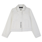 Casaco com z&iacute;per KARL LAGERFELD KIDS 
                    GIRL