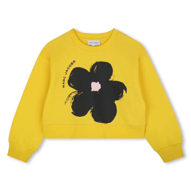 Sweatshirt molet&atilde;o de algod&atilde;o MARC JACOBS 
                        GIRL