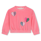 Sweatshirt de veludo BILLIEBLUSH 
                    GIRL