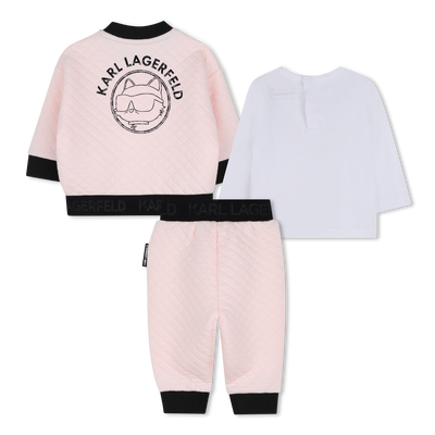 Conjunto de moletom KARL LAGERFELD KIDS GIRL