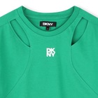T-shirt com aberturas DKNY 
                    GIRL