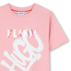 Camiseta de mangas curtas HUGO 
                    MENINA