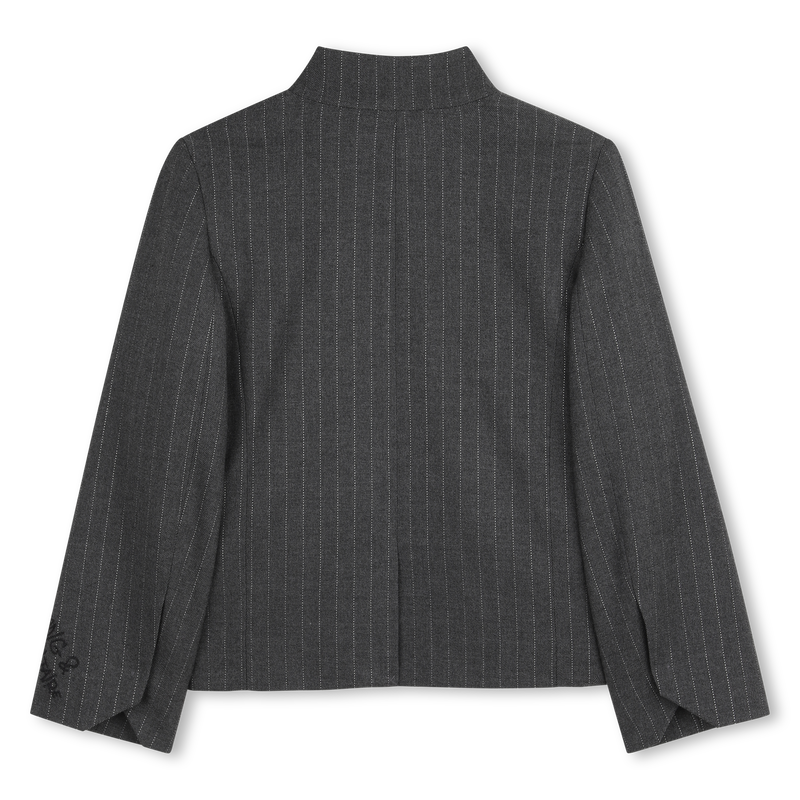 Jaqueta listrada com gola fantasia ZADIG & VOLTAIRE 
                    GIRL