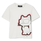 T-shirt de manga curta KARL LAGERFELD KIDS 
                    GIRL
