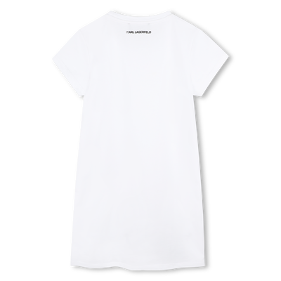 Vestido de manga curta KARL LAGERFELD KIDS GIRL