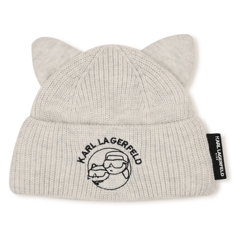 Conjunto de touca e pantufas KARL LAGERFELD KIDS 
                        UNISSEXO