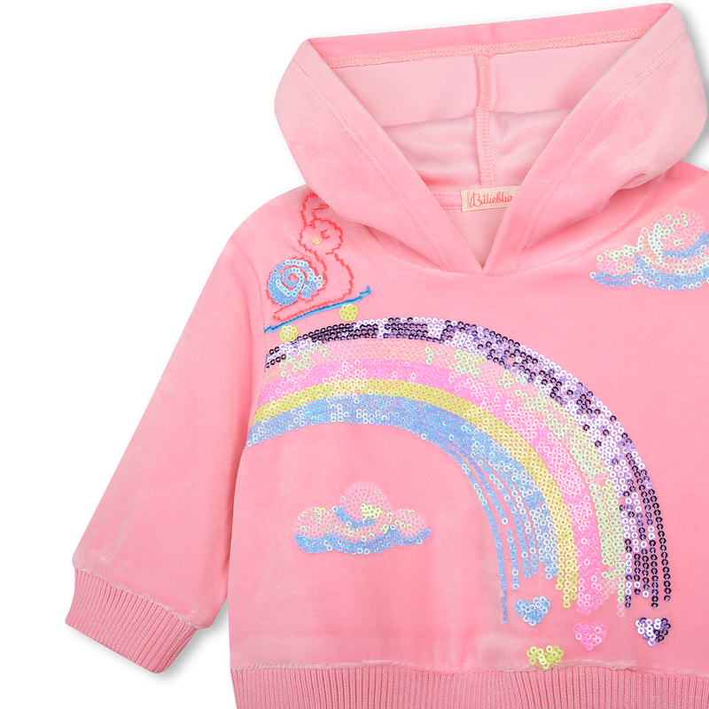 Velvet hoodie dress BILLIEBLUSH 
                    GIRL