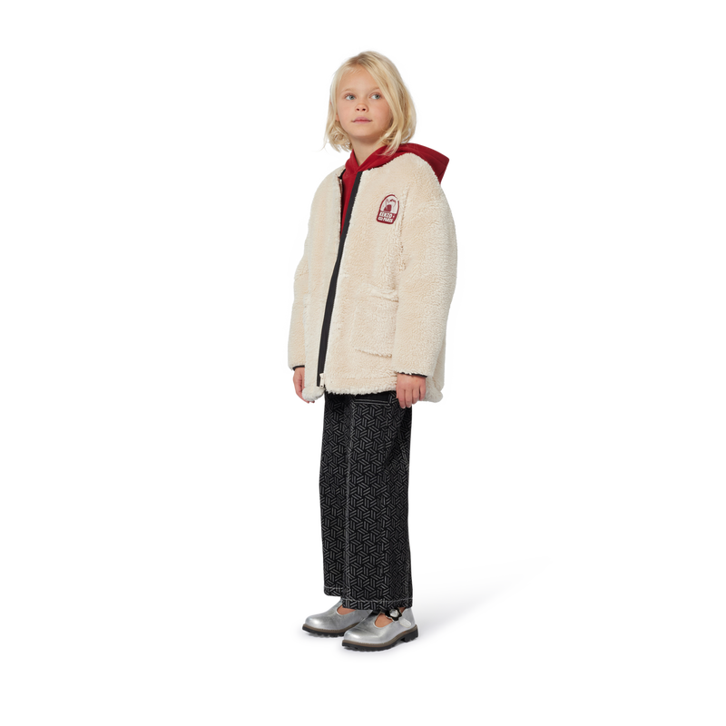 Camisola com capuz polar KENZO KIDS 
                    GIRL