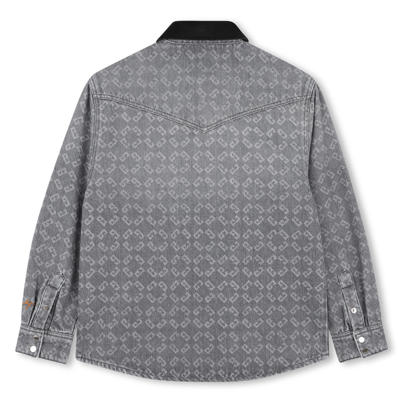 Sobrecamisa com gola veludo GIVENCHY 
                    BOY