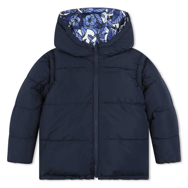 Blusão de penas reversível KENZO KIDS 
                    GIRL