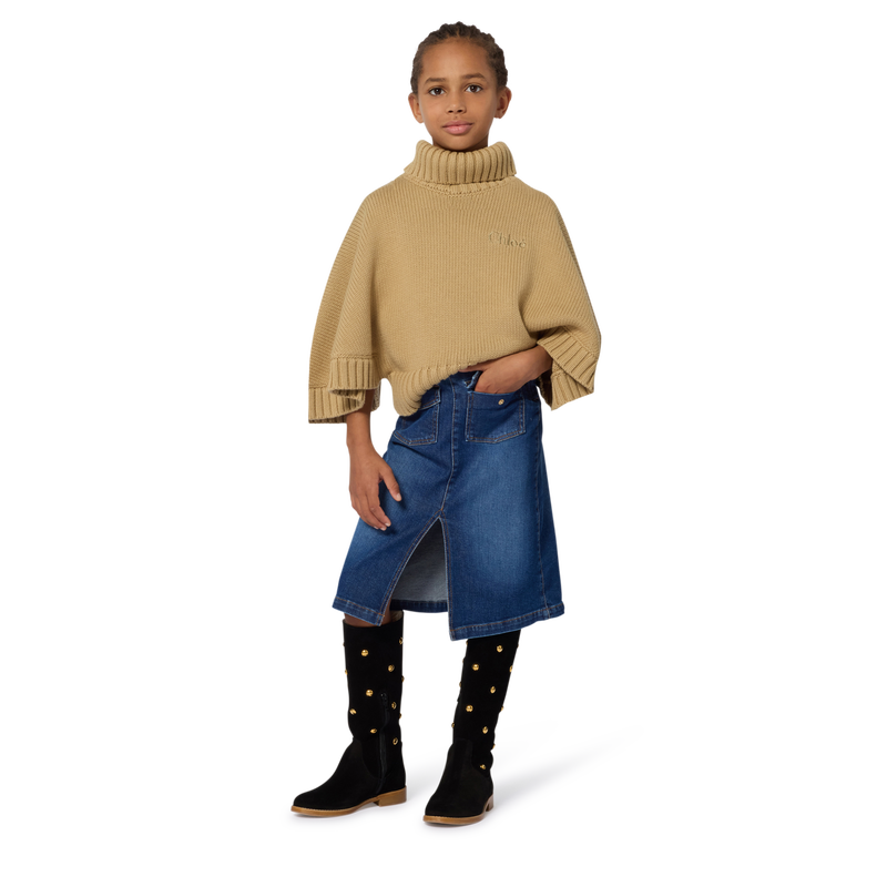 Saia midi jeans CHLOE 
                    GIRL