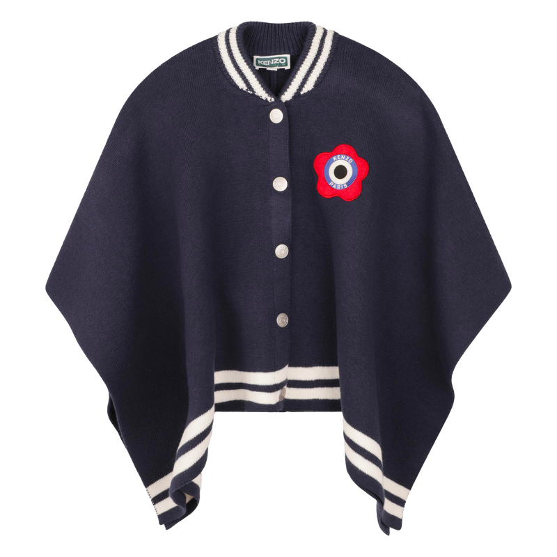 Capa de malha com emblemas KENZO KIDS 
                    GIRL