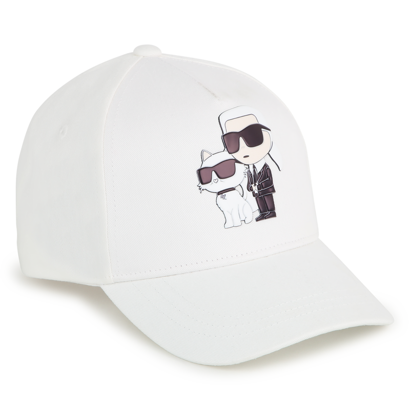 Cotton Baseball Cap KARL LAGERFELD KIDS 
                    GIRL