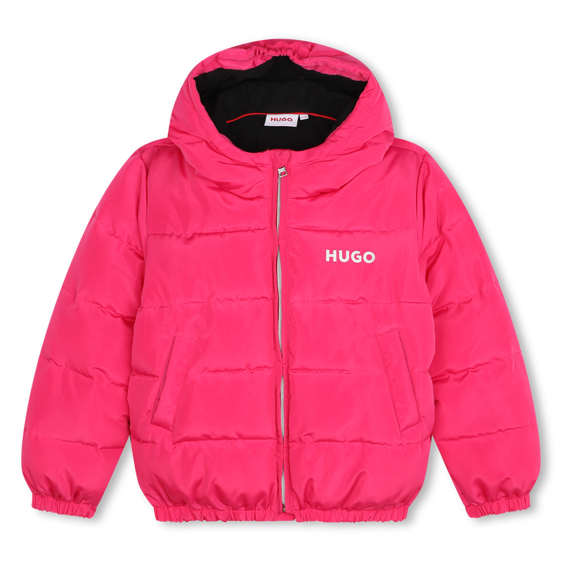 Casaco acolchoado com capuz HUGO 
                        GIRL