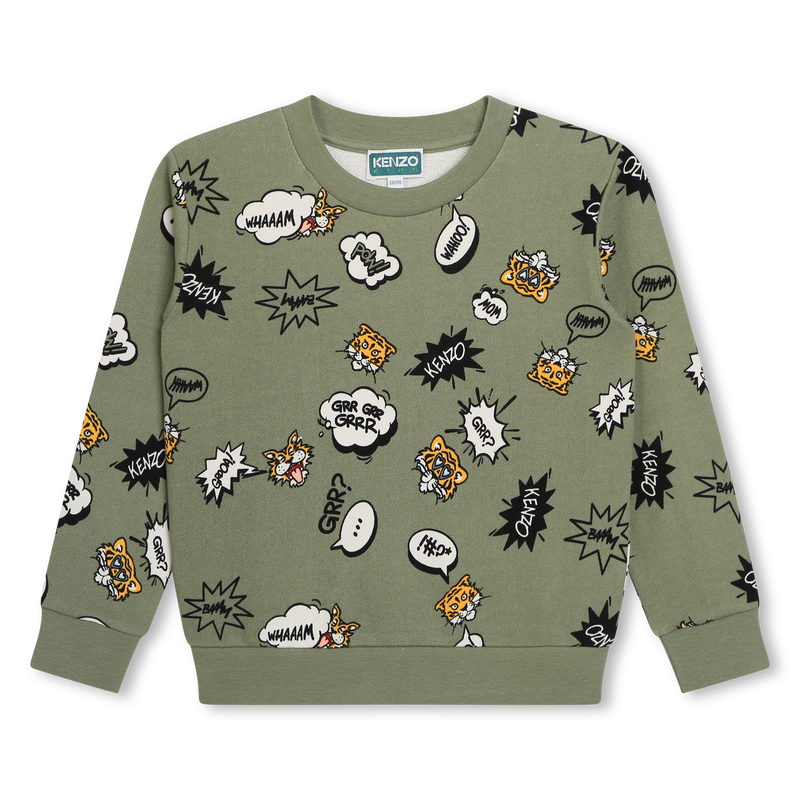 Sweatshirt moletão estampada KENZO KIDS 
                    BOY