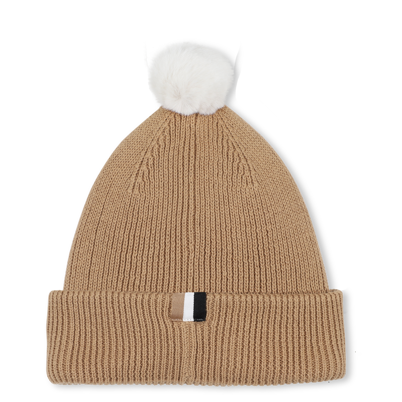 Gorro de malha com pompom BOSS 
                    BOY