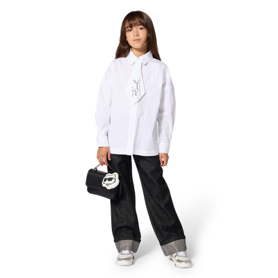 Cal&ccedil;a de denim KARL LAGERFELD KIDS GIRL