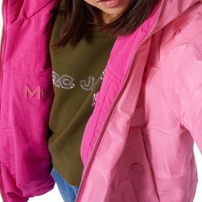 Sweatshirt cropped em molet&atilde;o MARC JACOBS GIRL