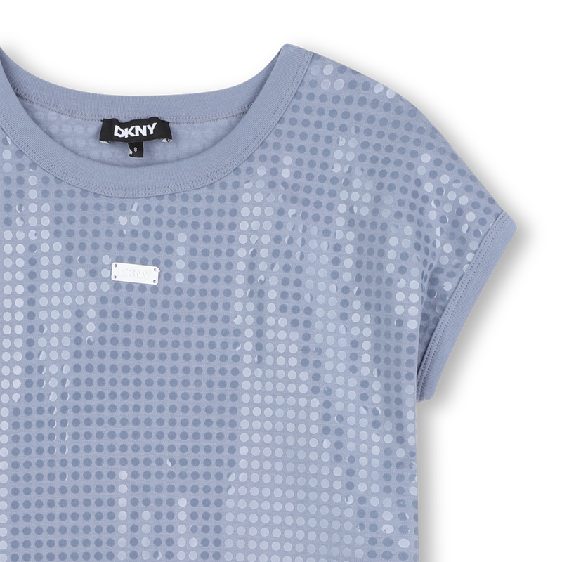 Vestido com lantejoulas DKNY 
                        GIRL