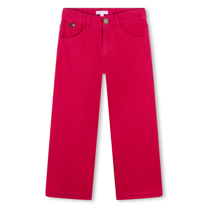 Calças de algodão CHLOE 
                    GIRL