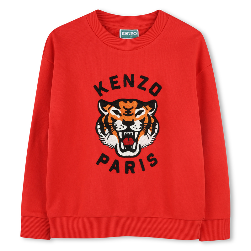 Sweatshirt com Tigre bordado KENZO KIDS 
                        BOY