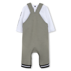 Conjunto de macac&atilde;o e camiseta KARL LAGERFELD KIDS 
                    BOY