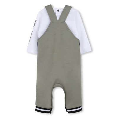 Conjunto de macac&atilde;o e camiseta KARL LAGERFELD KIDS BOY