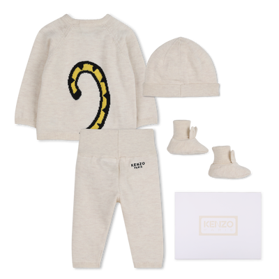 Conjunto de su&eacute;ter, cal&ccedil;as, gorro e meias KENZO KIDS UNISSEX