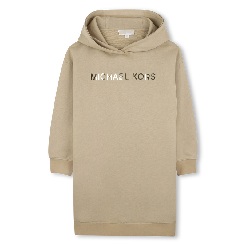 Vestido com capuz de lã MICHAEL KORS 
                    GIRL