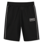 Bermudas com tiras laterais, PRETO, hi-res