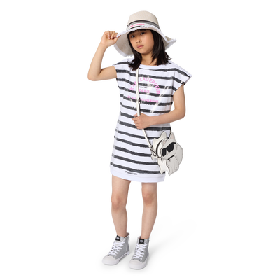 VESTIDO DE MANGA CURTA KARL LAGERFELD KIDS GIRL