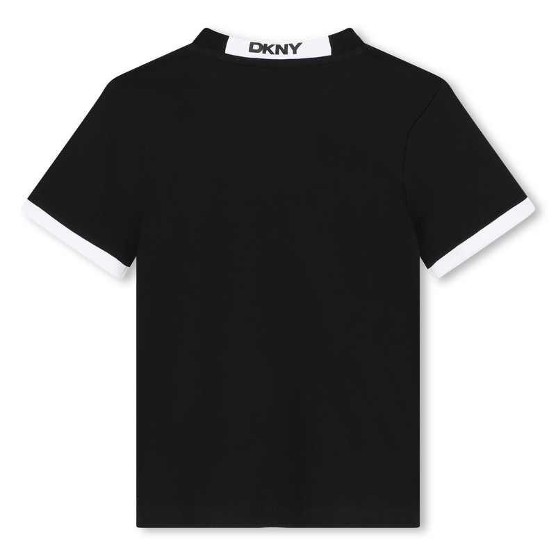 T-shirt em algodão bicolor DKNY 
                    UNISEX