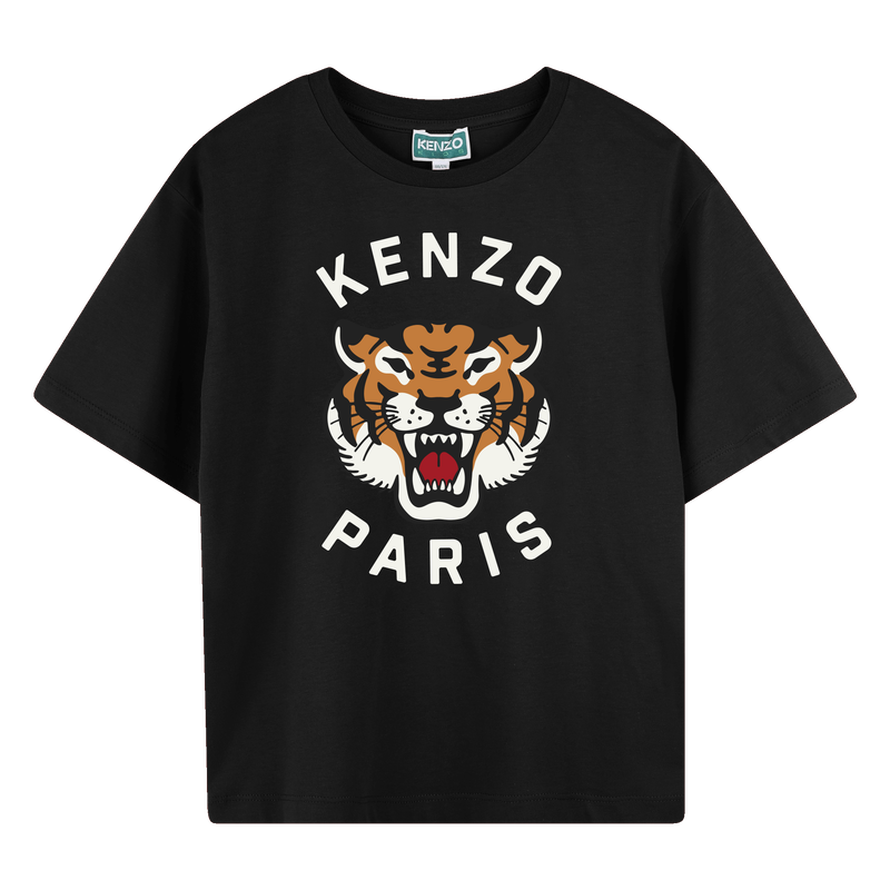 T-shirt algod&atilde;o estampado KENZO KIDS 
                        BOY