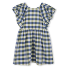 Vestido axadrezado em algod&atilde;o KENZO KIDS 
                    GIRL