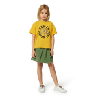 T-shirt manga curta de algod&atilde;o KENZO KIDS 
                    GIRL