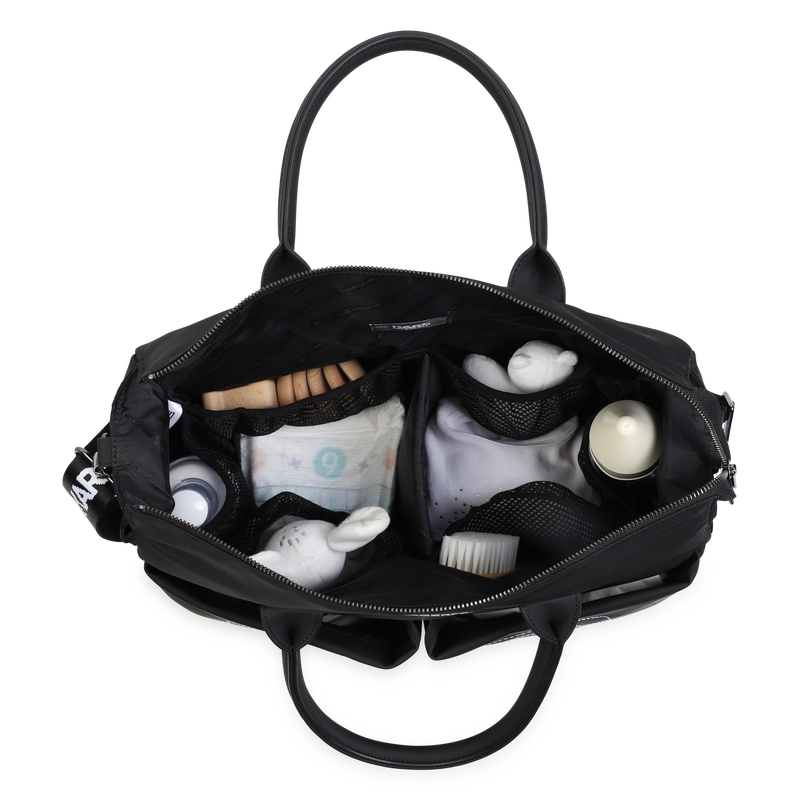Saco muda-fraldas com estampa KARL LAGERFELD KIDS 
                        UNISEX