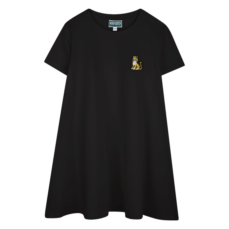 Vestido evas&eacute; emblema bordado KENZO KIDS 
                        GIRL