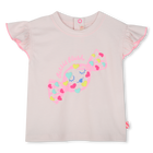 T-shirt em algod&atilde;o prensado BILLIEBLUSH 
                    GIRL