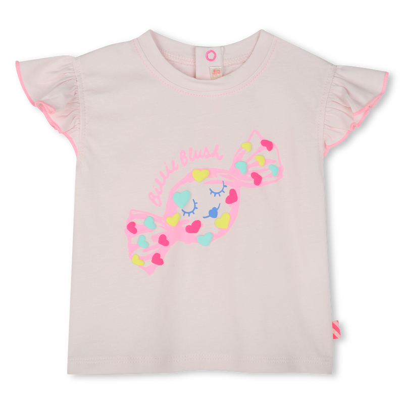 T-shirt em algod&atilde;o prensado BILLIEBLUSH 
                        GIRL