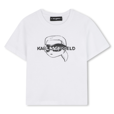 T-shirt de manga curta KARL LAGERFELD KIDS GIRL