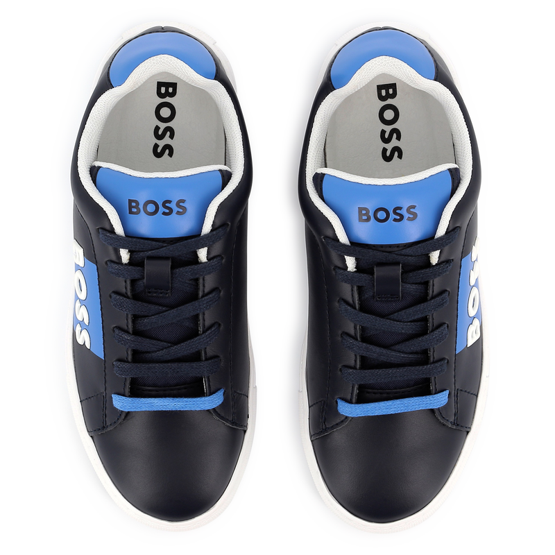 Sapatilhas pele com atacadores BOSS 
                        BOY