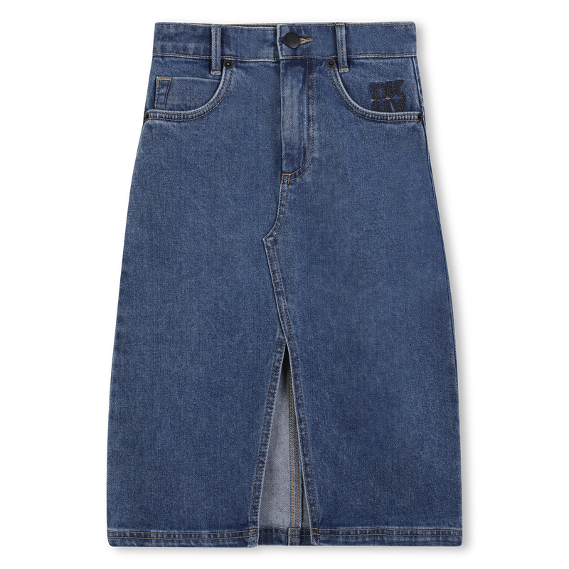 Saia midi reta DKNY 
                    GIRL